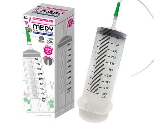 Medy Plastic Anal Syringe with Tube 500 ml (17 fl oz)