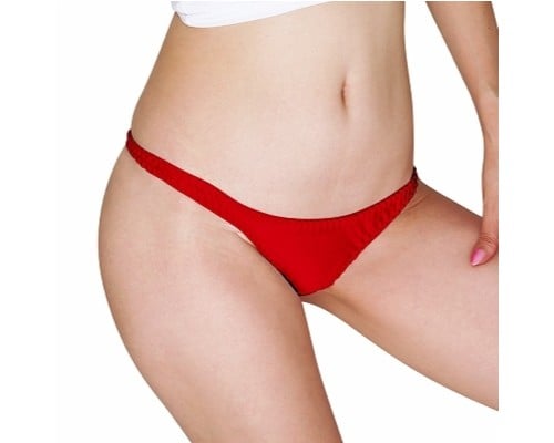 Glossy Thong XL Red