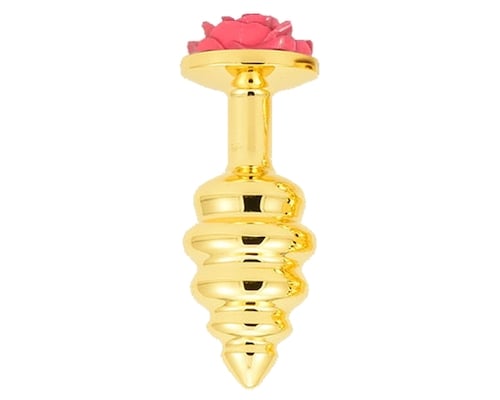 Baranal Cooled and Heated Metal Butt Plug L Pink Rose