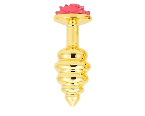 Baranal Cooled and Heated Metal Butt Plug S Pink Rose