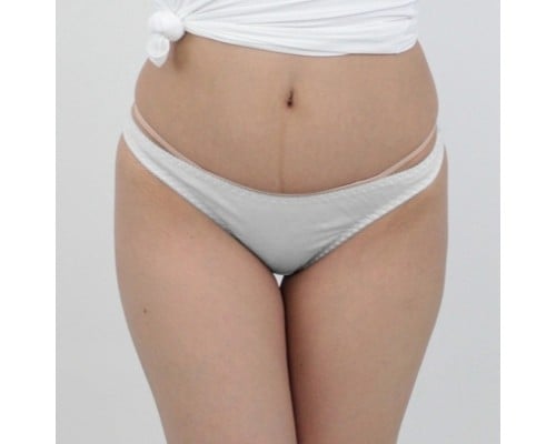 Skin-Friendly Cotton T-Back Panties L White