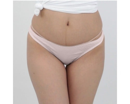 Skin-Friendly Cotton T-Back Panties L Pink