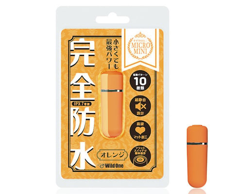 Orgasm Guaranteed Waterproof Micro Bullet Vibe Orange