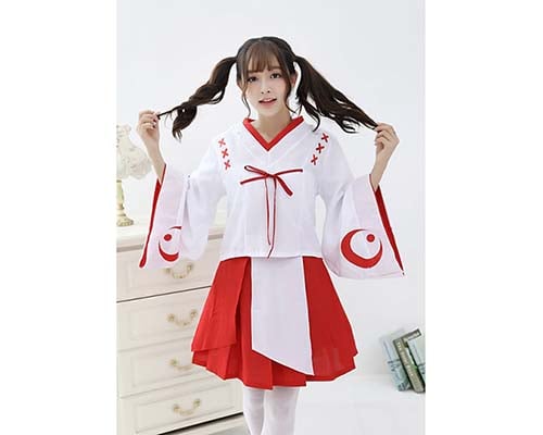 Cute Japanese Shrine Maiden Costume