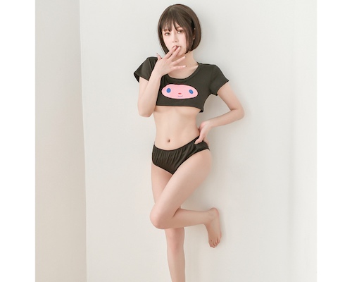 Sweet and Sexy T-shirt and Panties (Black)