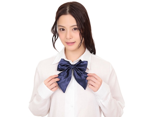 Navy Schoolgirl Bow