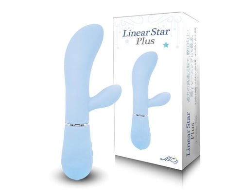 Linear Star Plus Vibrator Blue