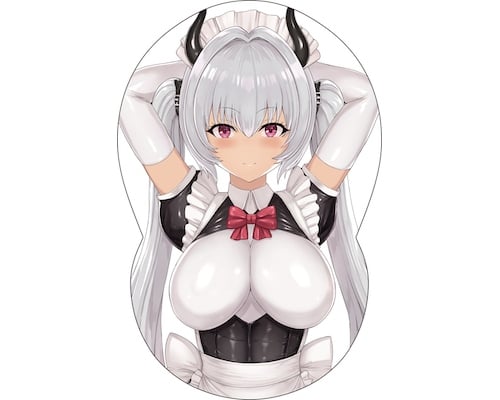 Oppai Board Cover 17 Anne Weiss Maid Succubus VTuber