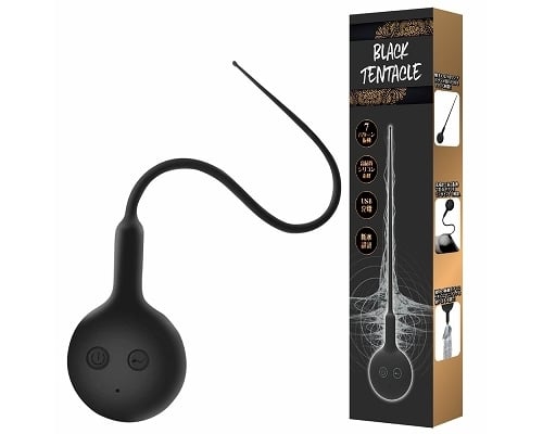 Black Tentacle Pee Hole Vibrator