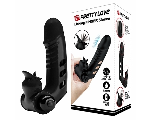 Pretty Love Licking Finger Sleeve Vibrator