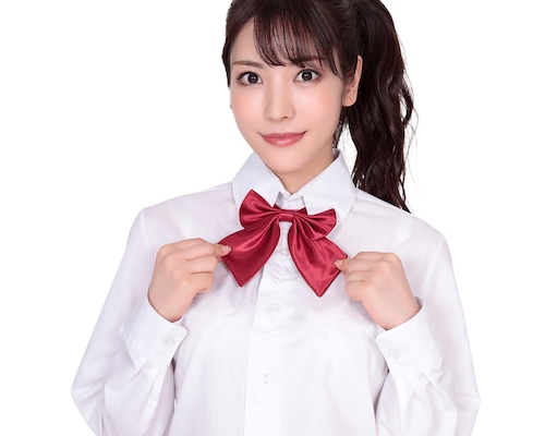 Cute Schoolgirl Ribbon Bow Dark Red