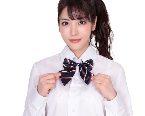 Cute Schoolgirl Ribbon Bow Navy Regimental Stripes
