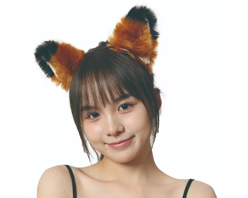 Soft and Fluffy Cat Ears Headband Brown and Black