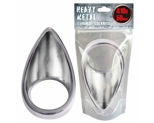Heavy Metal Cock Ring Teardrop 5 cm (2")