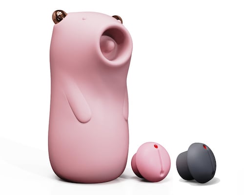 Big Bear Suction Toy Pink