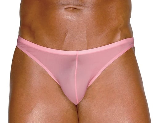 Guy's Tiny Male Thong-Briefs Pink