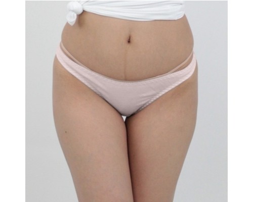 Skin-Friendly Cotton Full-Back Panties M Pink