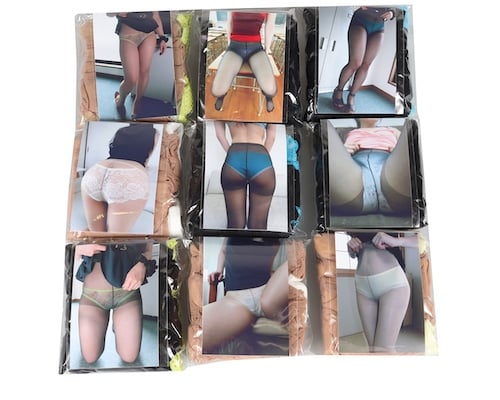 Used Panties and Stockings with Photos (50 Pack)