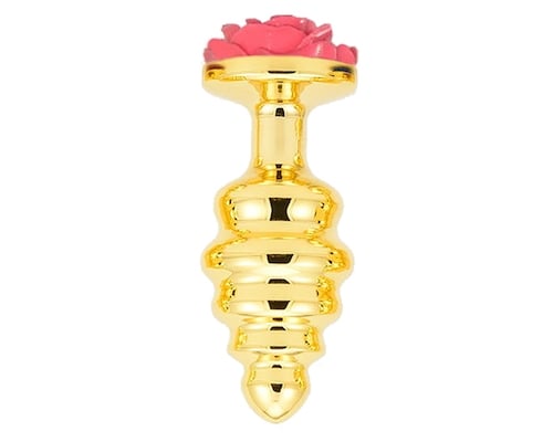 Baranal Cooled and Heated Metal Butt Plug M Pink Rose