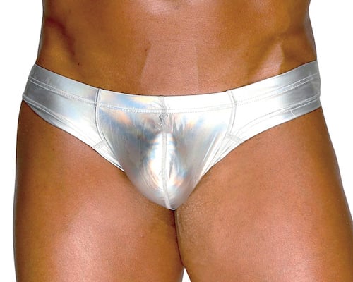 Guy's Tiny Male Briefs Silver