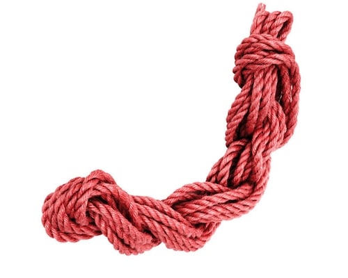 Benitsubaki Color of Seduction Jute Hemp Rope Red
