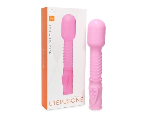 Uterus-One Large Head Vibrator Pink