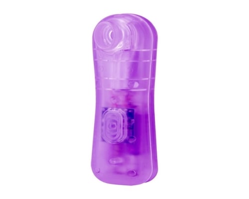 Suundesu Compact Suction Vibrator See-Through Purple