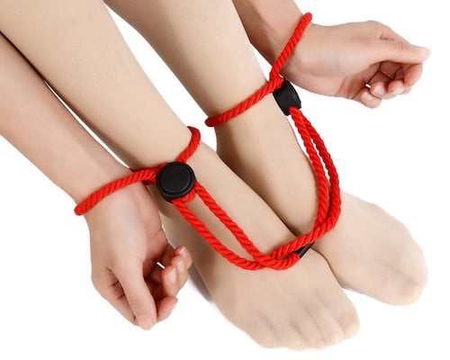 Easy Rope Cuffs for Hands and Feet Restraint Red
