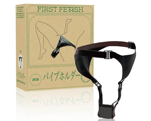 First Fetish 9 Vibrator Strap-On Harness