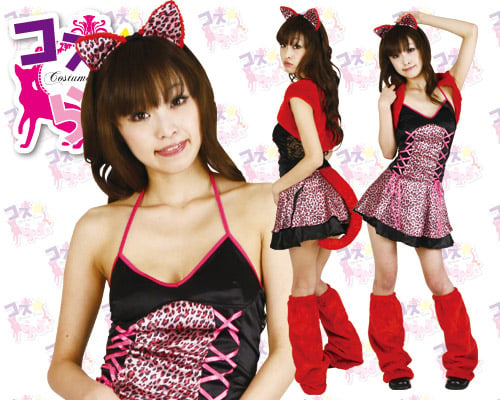 Koakuma-chan Little Devil Catgirl Cosplay Costume