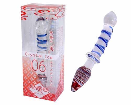 Crystal Ice Sourasen Glass Dildo