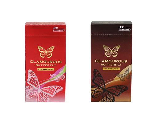 Glamorous Butterfly Scented Condoms (6 Pack)