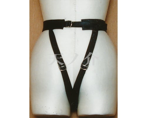 Leather BDSM Female Crotch Harness Anal Attack