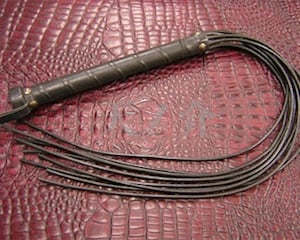 Cord Lash Leather Bondage Whip