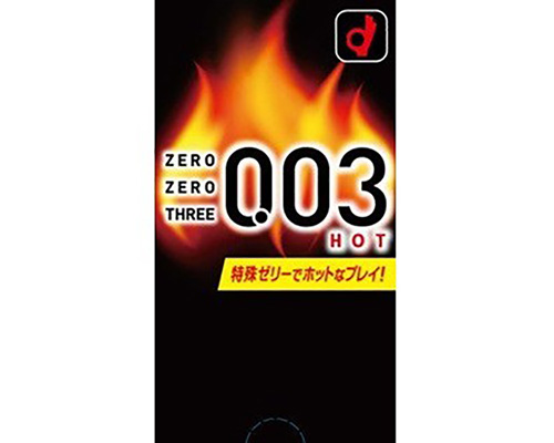 Okamoto Condoms Zero Zero Three 0.03 Hot (10 Pack)