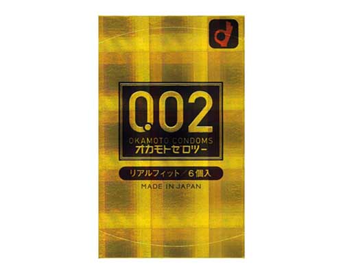 Okamoto Zero Real Fit Condoms (6 Pack)