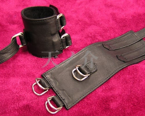 Soft Leather Leg Cuffs