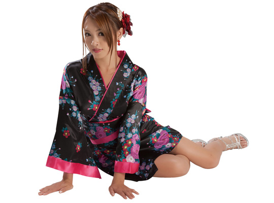 Sexy Short Juban Kimono Robe