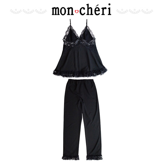 Mon Cheri Roomwear Sexy Black Pajama Set