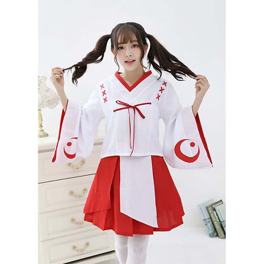 Cute Japanese Shrine Maiden Costume