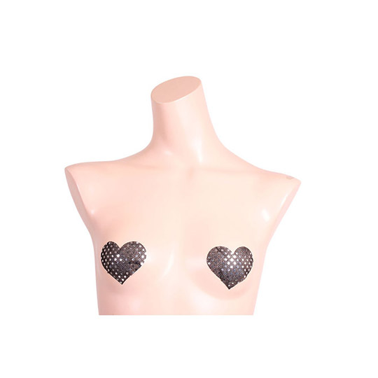 Sequin Sticker Heart Nipple Covers