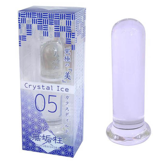 Crystal Ice Mukubashira Glass Dildo