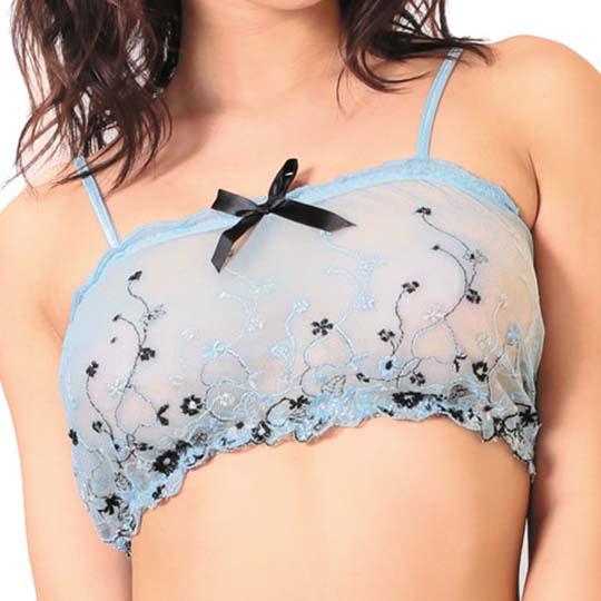 Mon Cheri Sexy Lingerie See-Through Floral Bralette and Panties