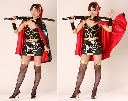 Sengoku Moe Japanisches Kriegermädchen Cosplay