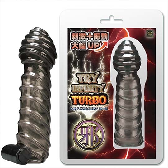 Try Infinity Turbo Evil Vibrating Cock Sleeve