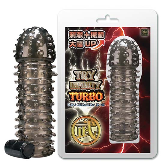 Try Infinity Turbo Warrior Vibrating Cock Sleeve
