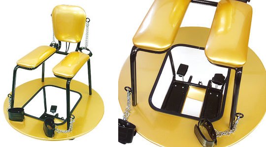 Ryojoku S&M Punishment Chair - Back or backless BDSM slave seat - Kanojo Toys