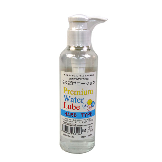 Wipe-Clean Premium Water Lube Hard 180 ml (6 fl oz) - Viscous non-wash lubricant - Kanojo Toys
