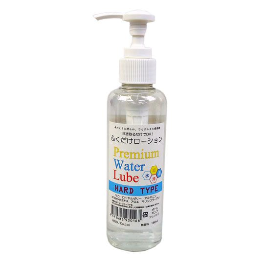 Wipe-Clean Premium Water Lube Hard 180 ml (6 fl oz) - Viscous non-wash lubricant - Kanojo Toys