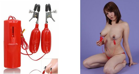 Gekikan Nipple Vibrator - BDSM bondage breast vibes - Kanojo Toys